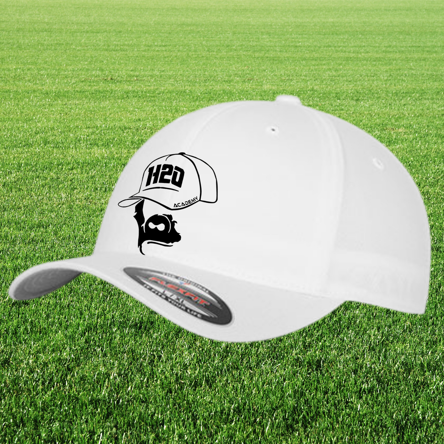 Casquette flexfit avec visuel 1 brodé