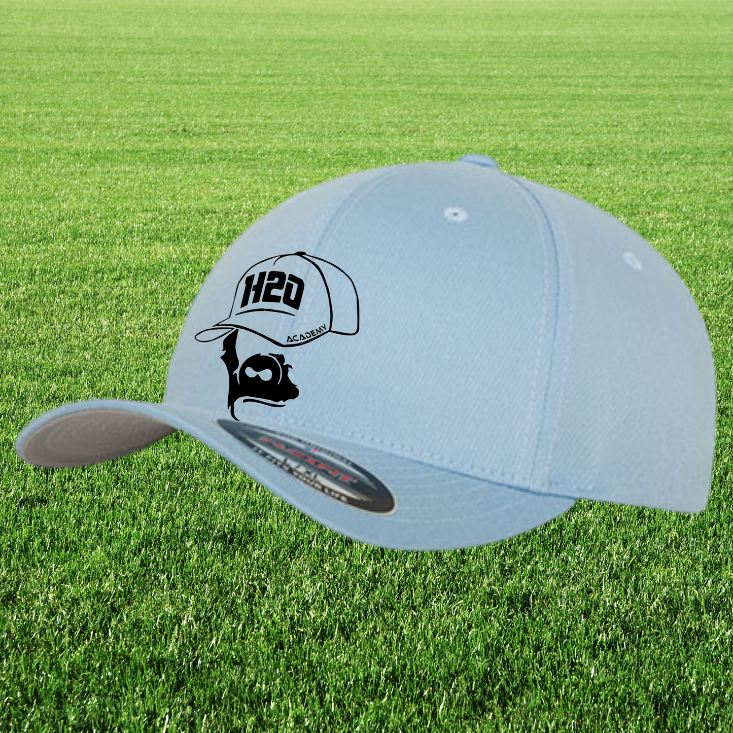 Casquette flexfit avec visuel 1 brodé