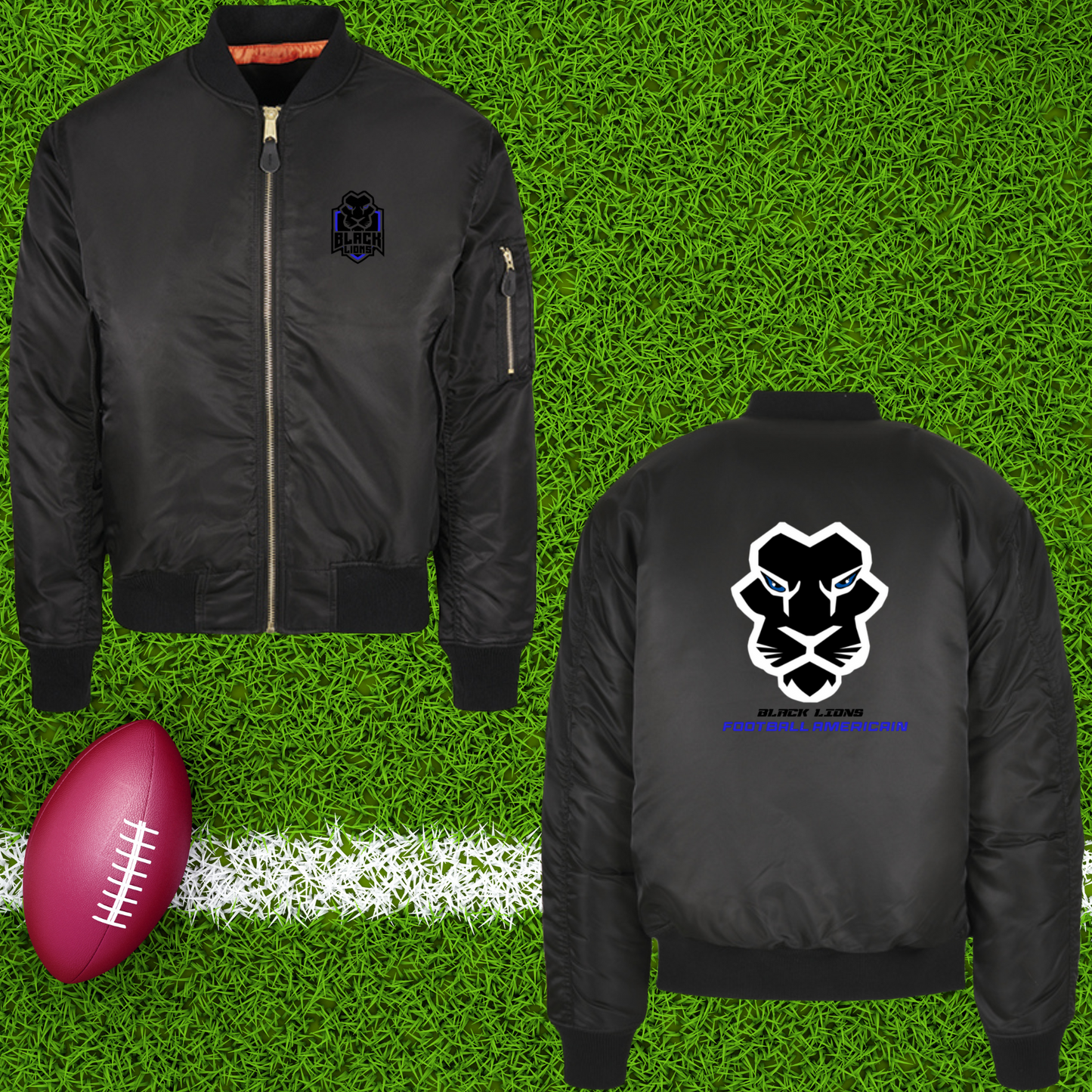 Blouson d'aviateur - Bombers - Brodé  -  BL