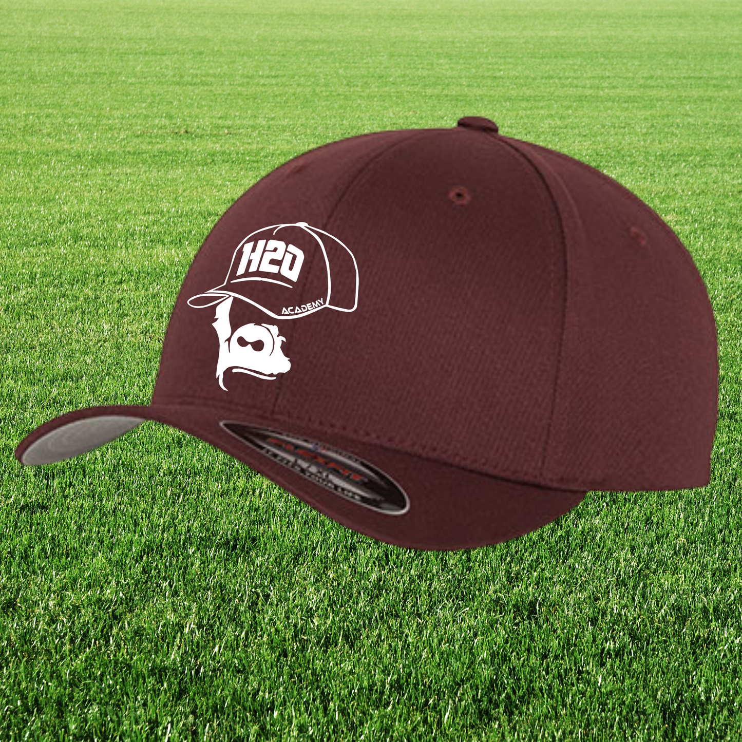 Casquette flexfit avec visuel 1 brodé