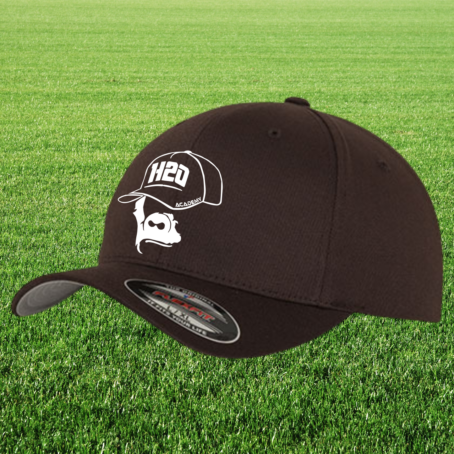 Casquette flexfit avec visuel 1 brodé