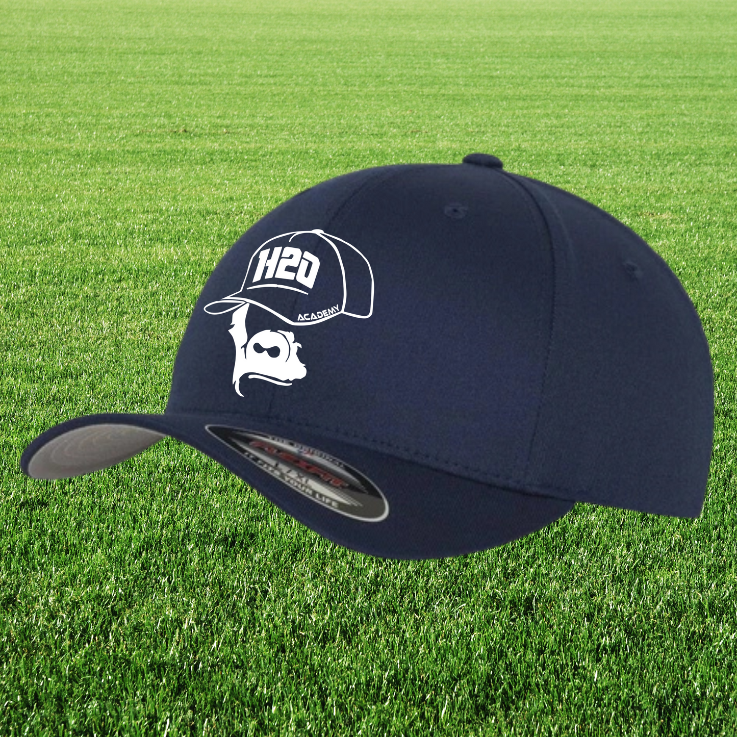 Casquette flexfit avec visuel 1 brodé