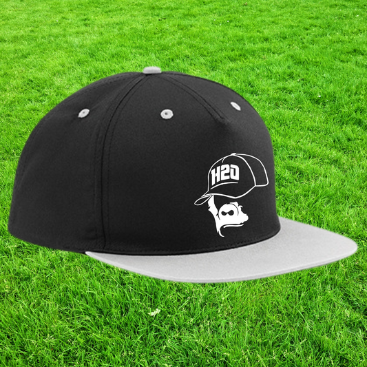 Casquette "snapback" visière plate  bicolor - Visuel 1 en broderie