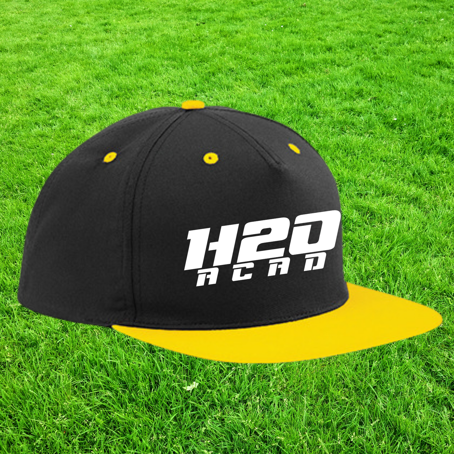 Casquette "snapback" visière plate  bicolor - Visuel 2 en broderie