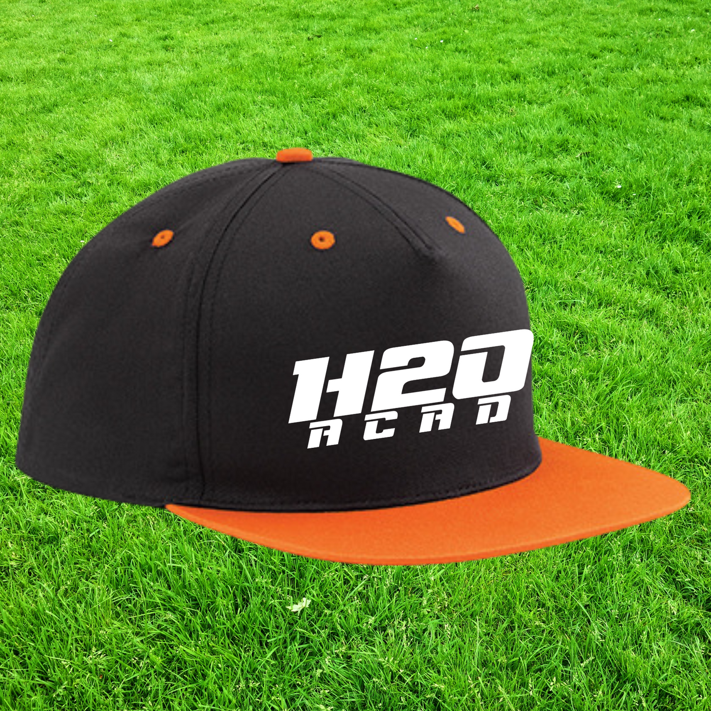 Casquette "snapback" visière plate  bicolor - Visuel 2 en broderie