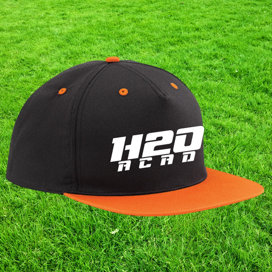 Casquette "snapback" visière plate  bicolor - Visuel 2 en broderie