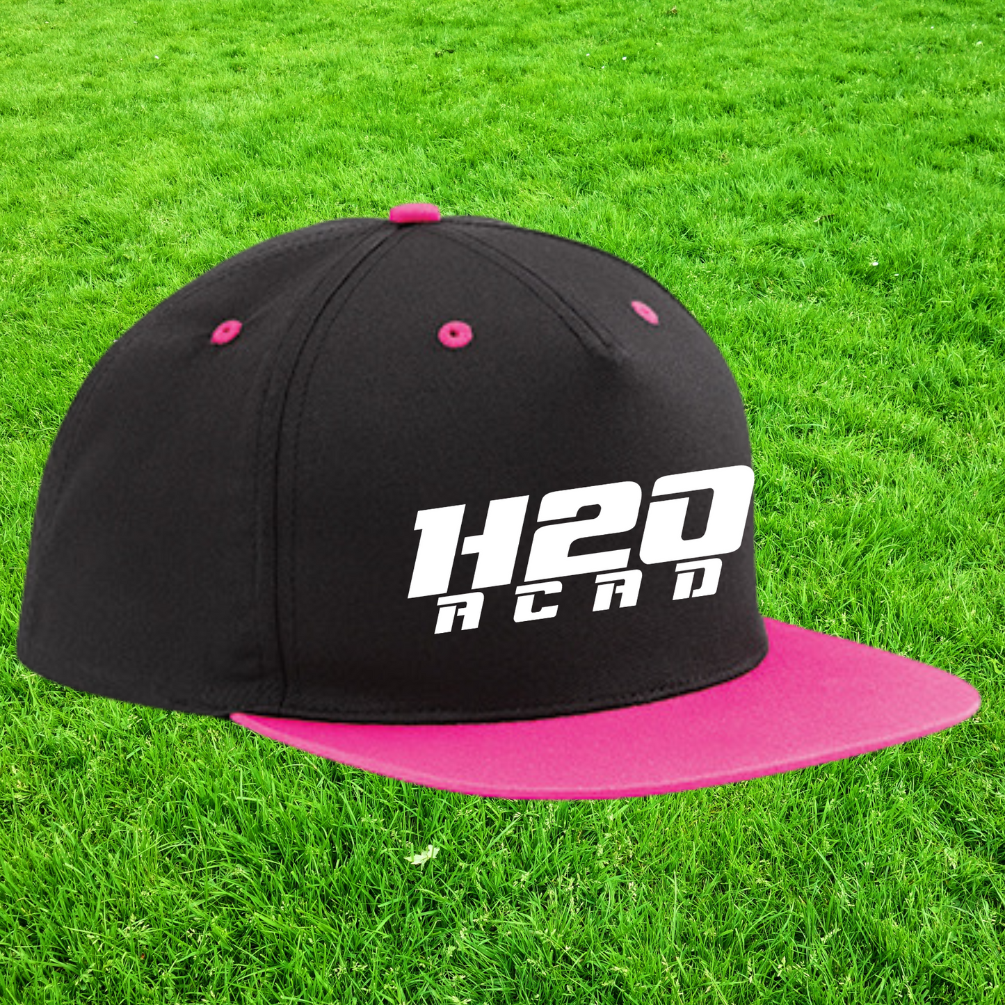 Casquette "snapback" visière plate  bicolor - Visuel 2 en broderie