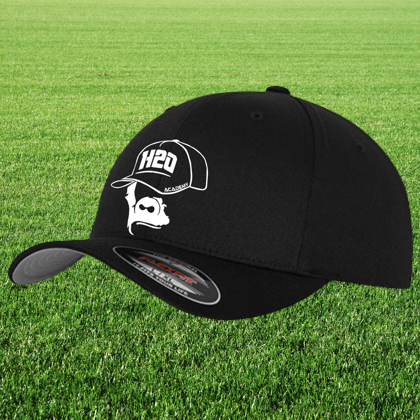 Casquette flexfit avec visuel 1 brodé