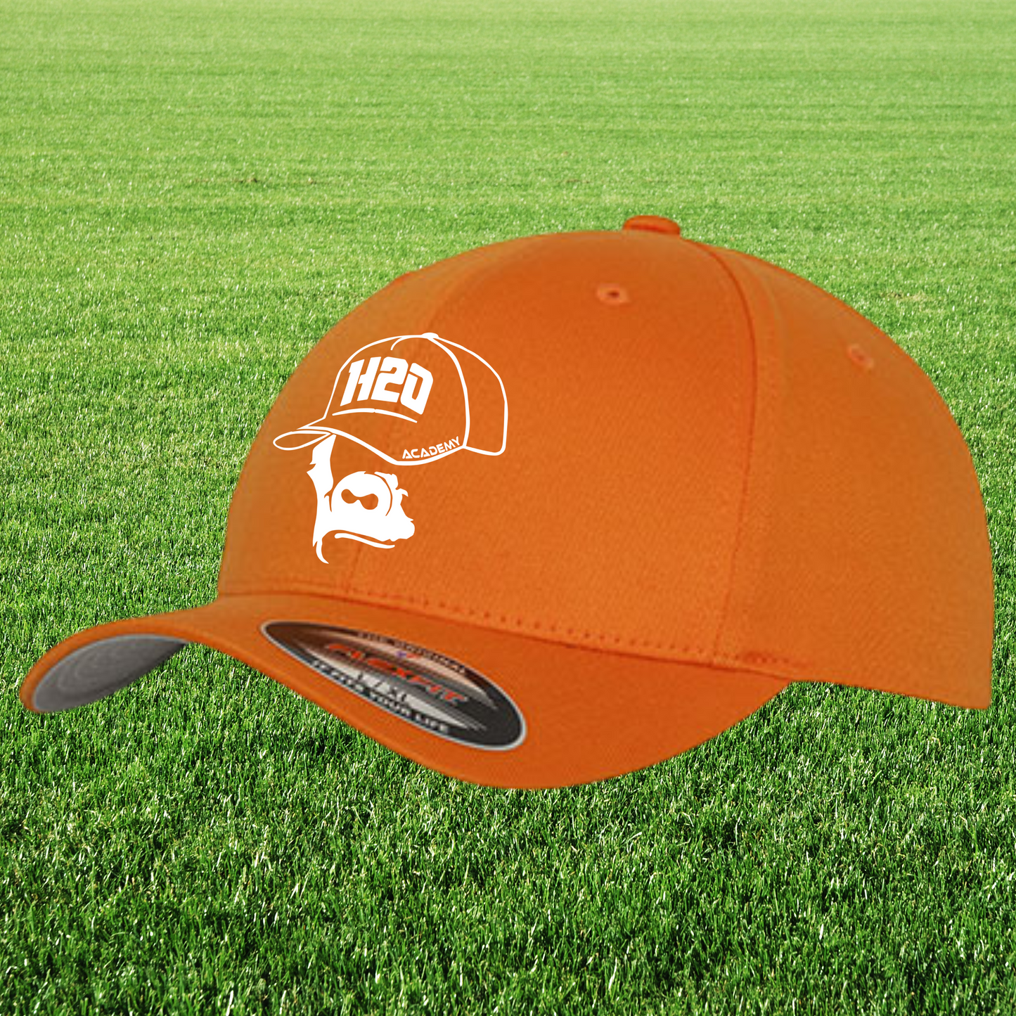 Casquette flexfit avec visuel 1 brodé