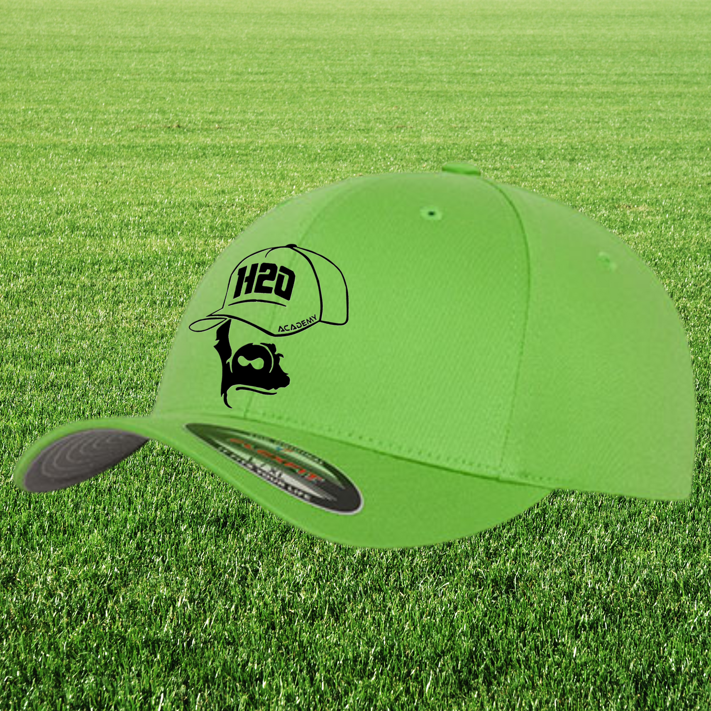 Casquette flexfit avec visuel 1 brodé