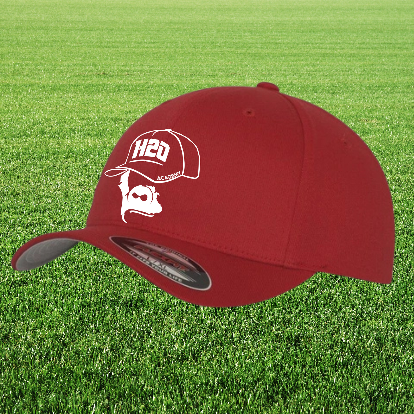 Casquette flexfit avec visuel 1 brodé