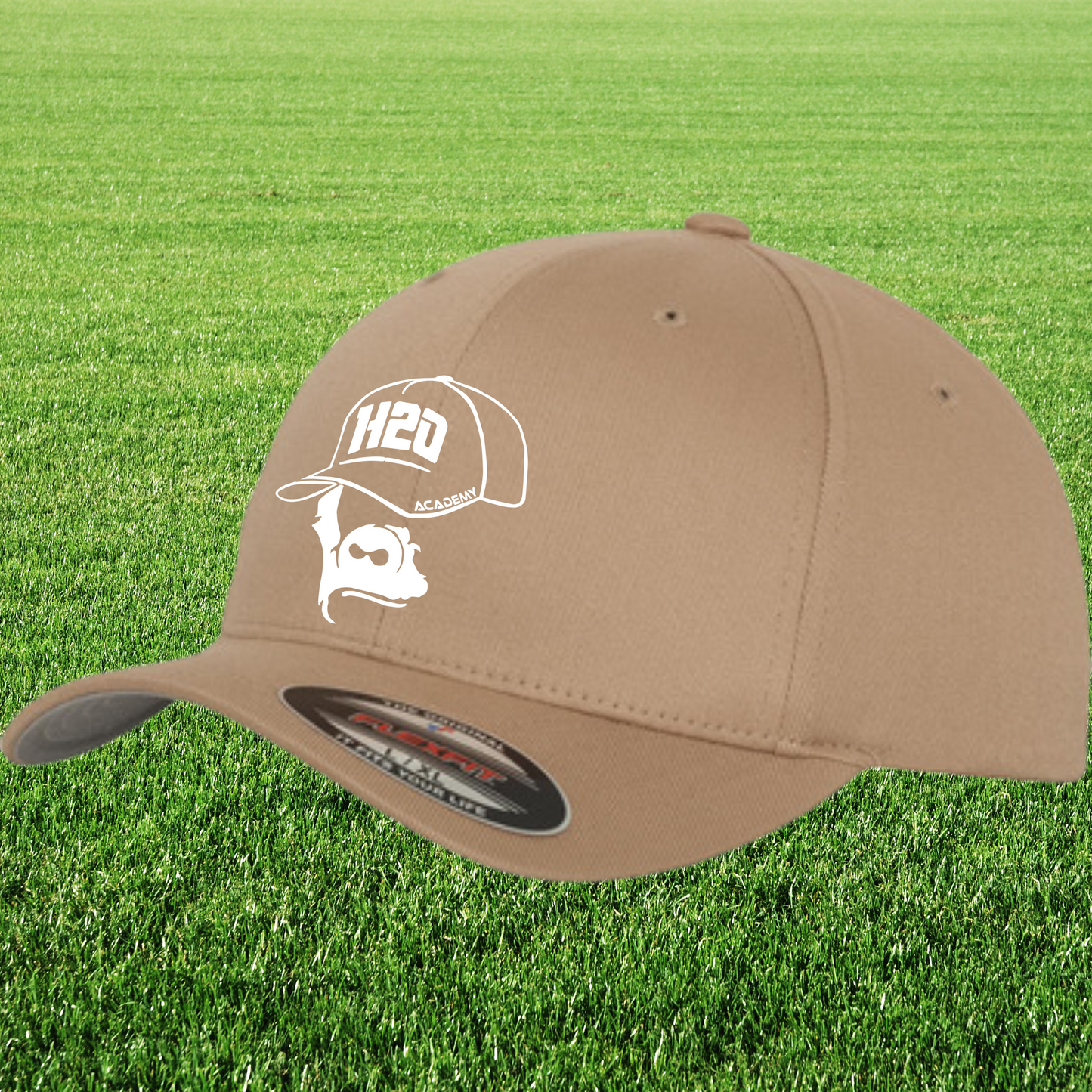 Casquette flexfit avec visuel 1 brodé