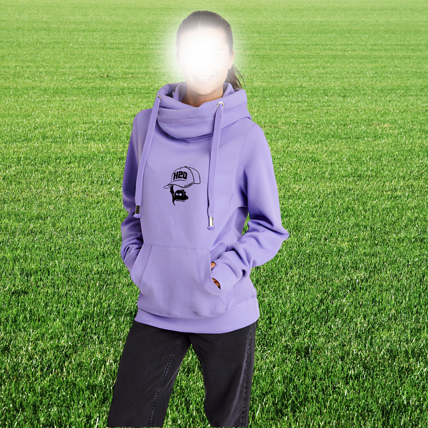 Hoodie à capuche femme avec visuel poitrine