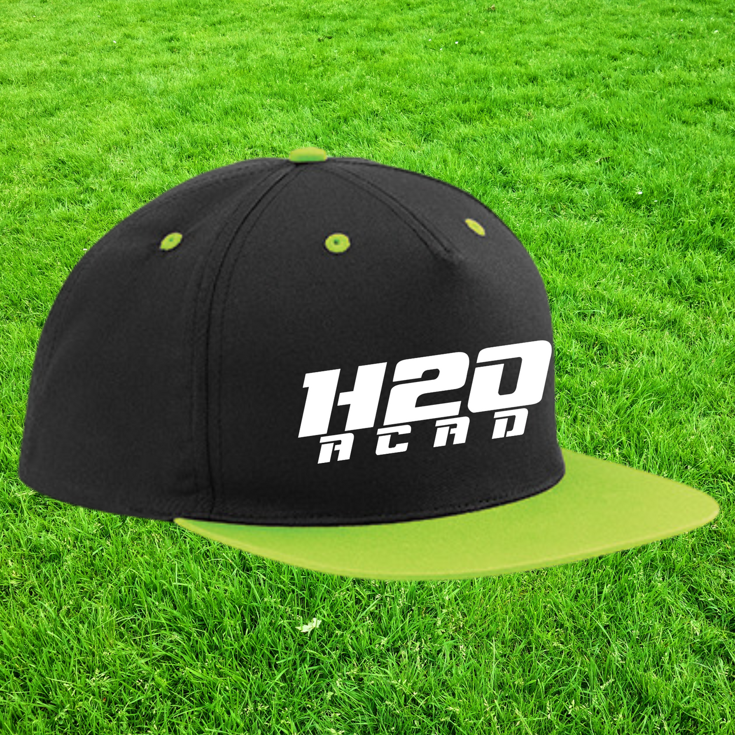 Casquette "snapback" visière plate  bicolor - Visuel 2 en broderie