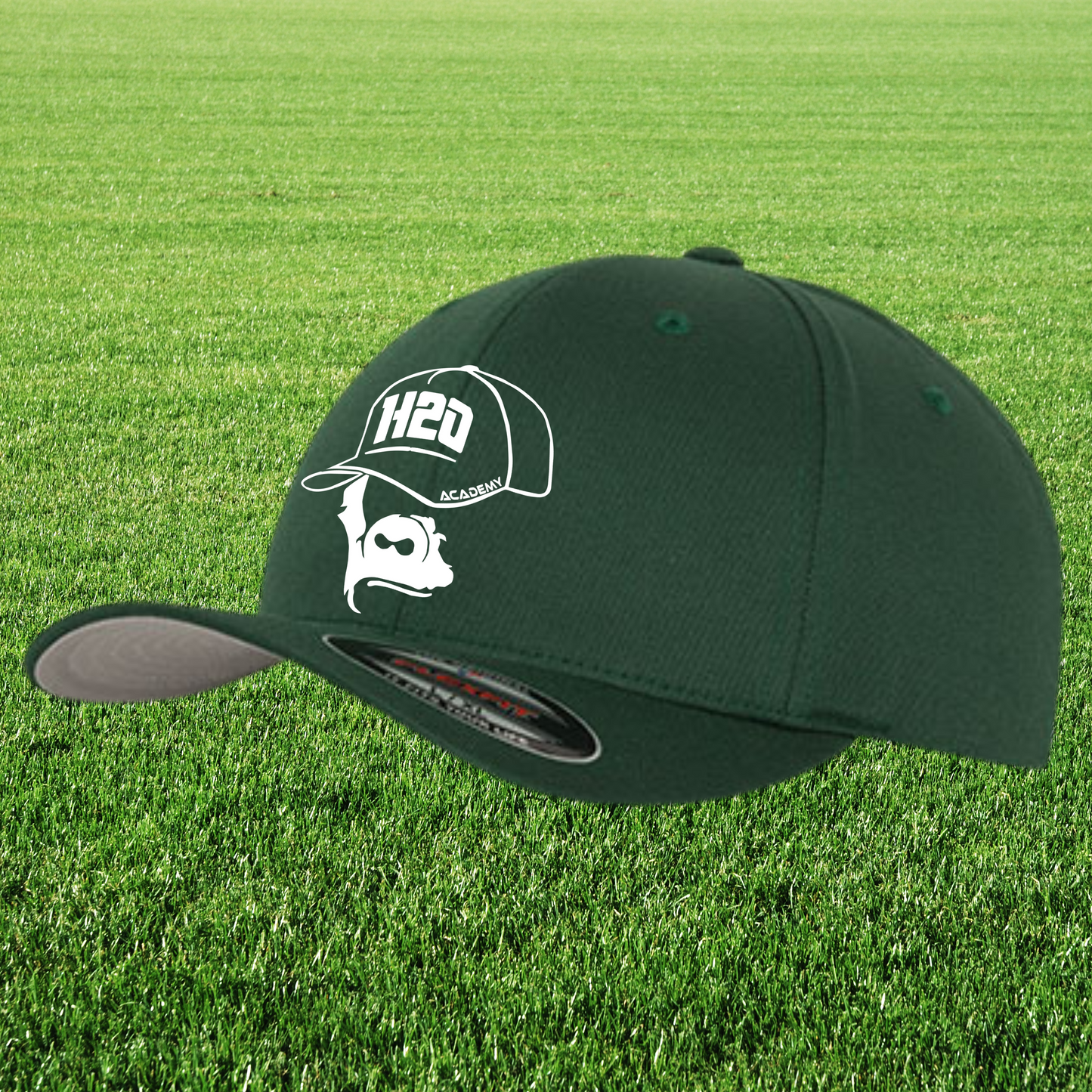 Casquette flexfit avec visuel 1 brodé