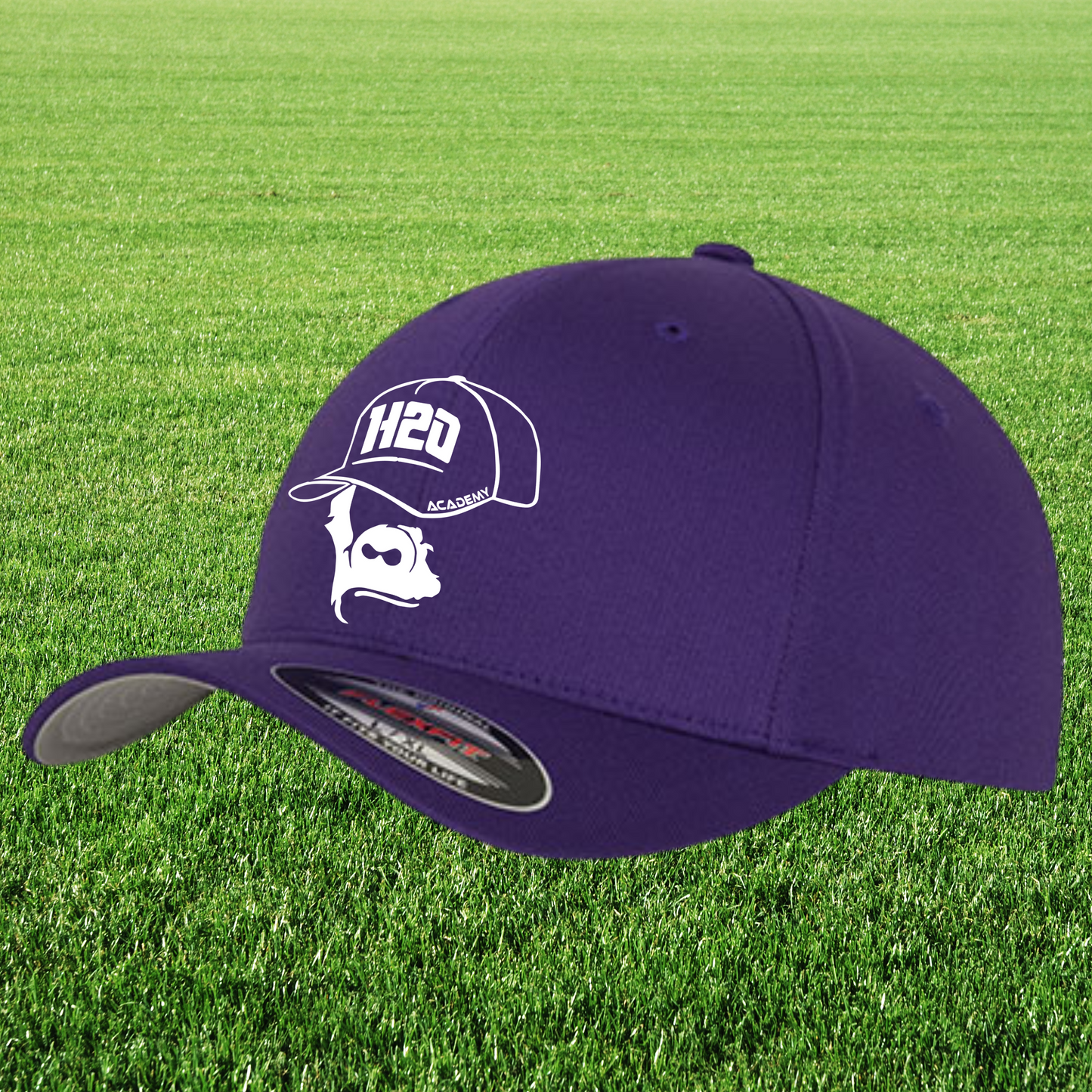Casquette flexfit avec visuel 1 brodé