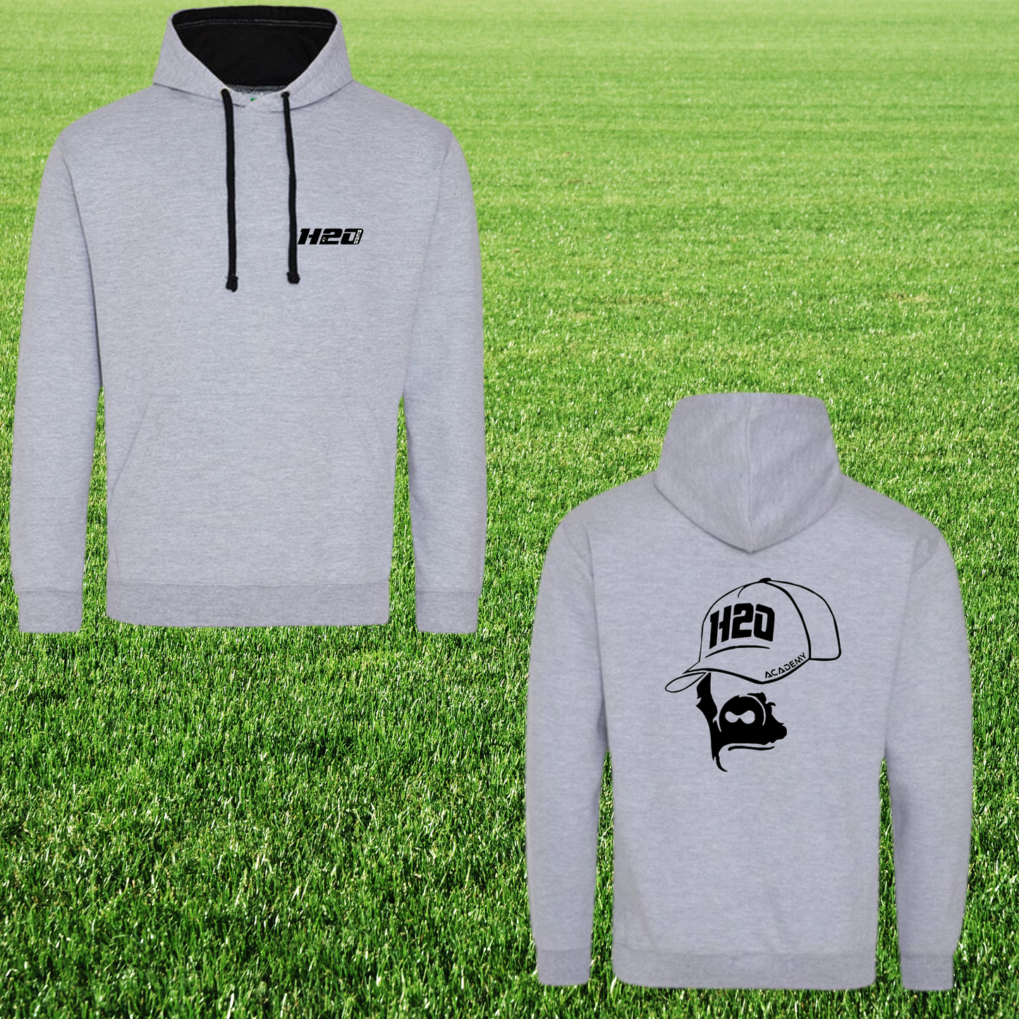 Sweat à capuche homme avec visuel sur le Coeur et dans le dos - 2 - 1