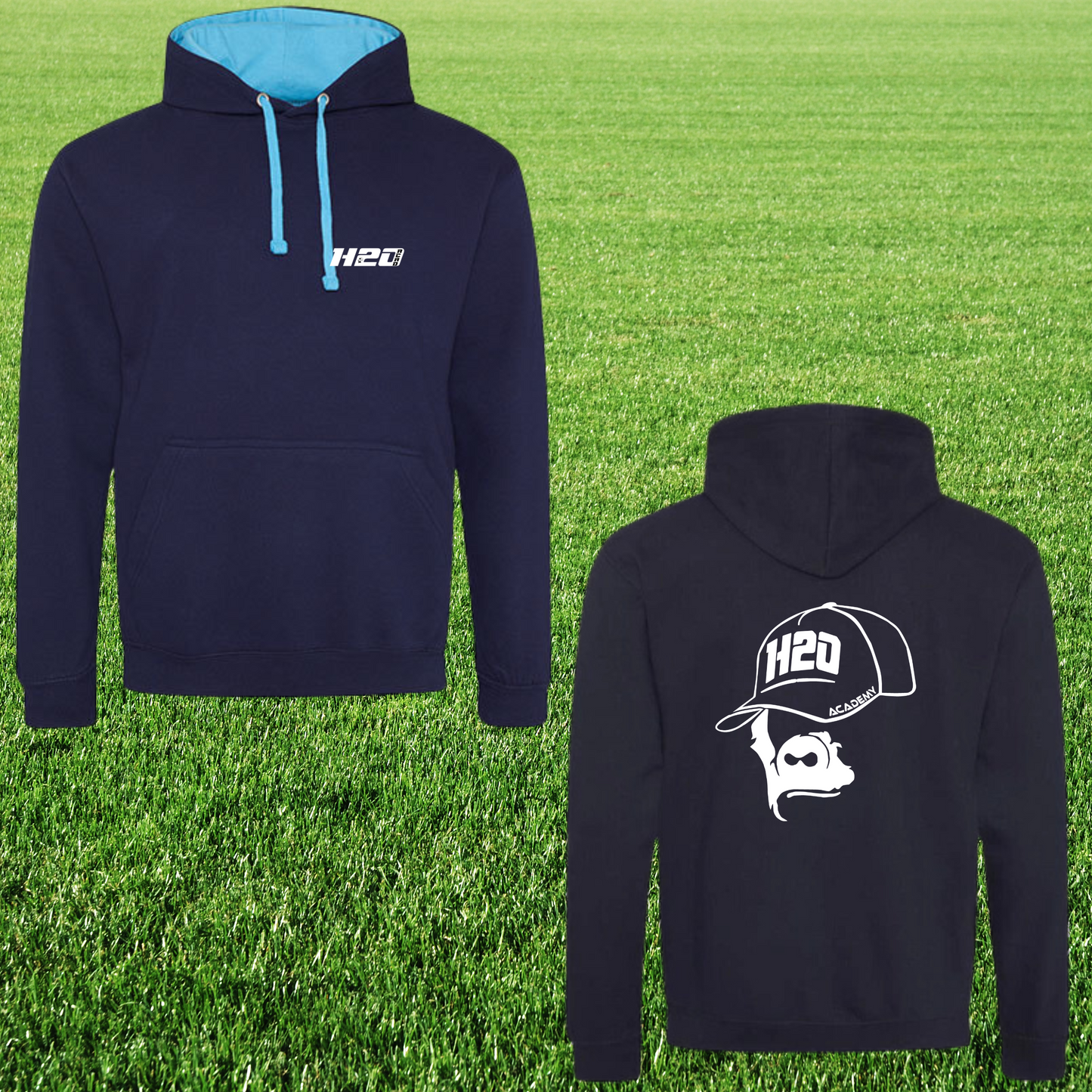 Sweat à capuche homme avec visuel sur le Coeur et dans le dos - 2 - 1