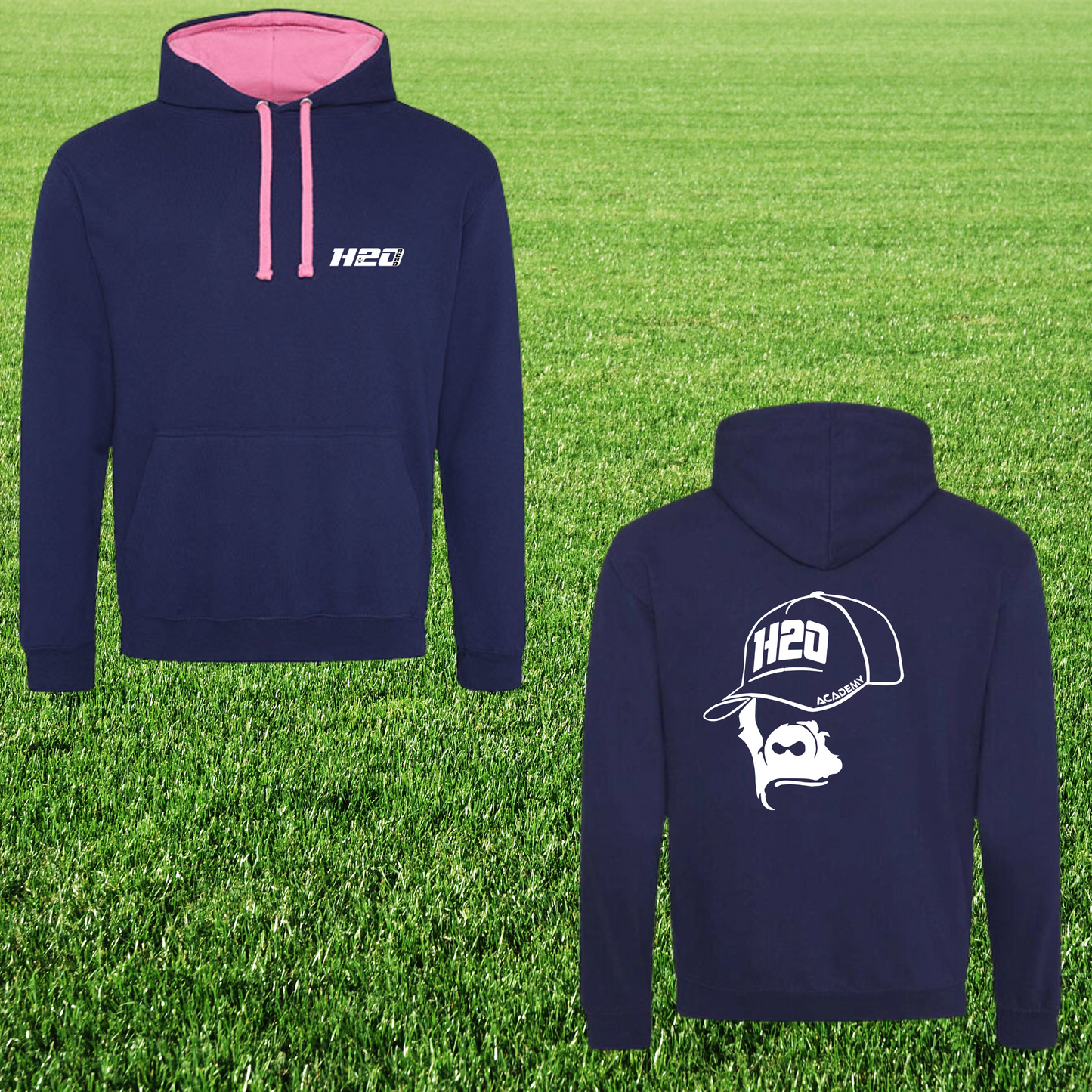 Sweat à capuche homme avec visuel sur le Coeur et dans le dos - 2 - 1