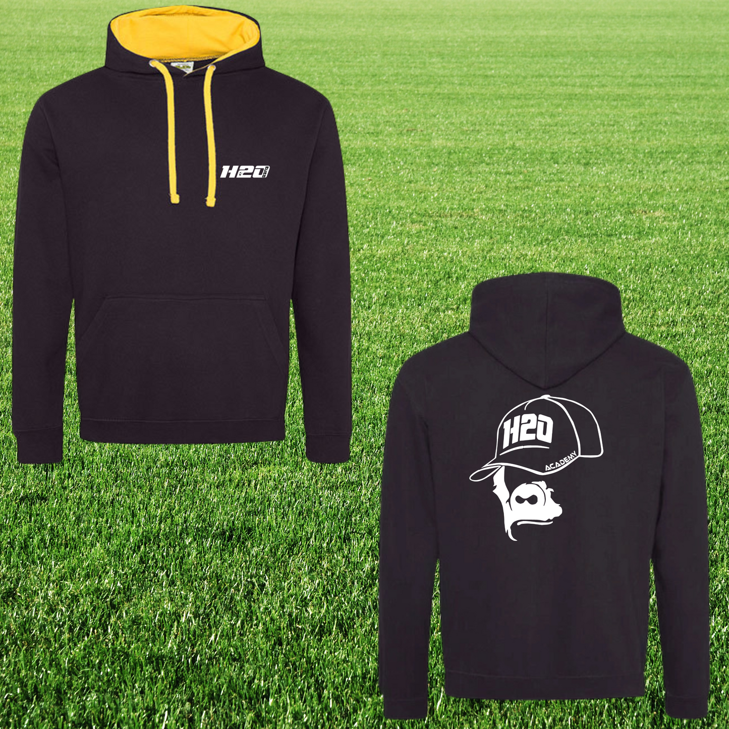 Sweat à capuche homme avec visuel sur le Coeur et dans le dos - 2 - 1