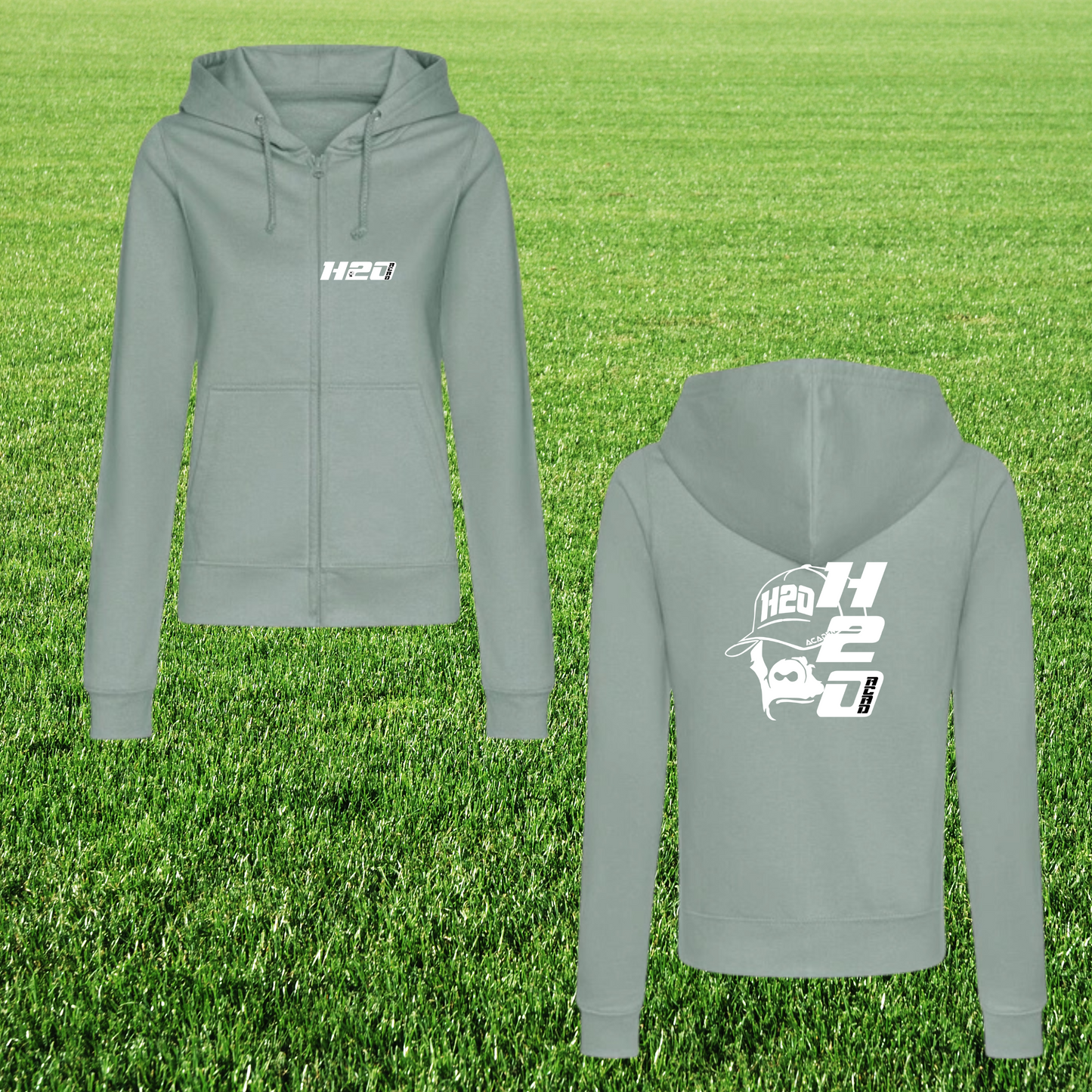 Zoodie zippé à capuche femme visuel  2-3 Brodé